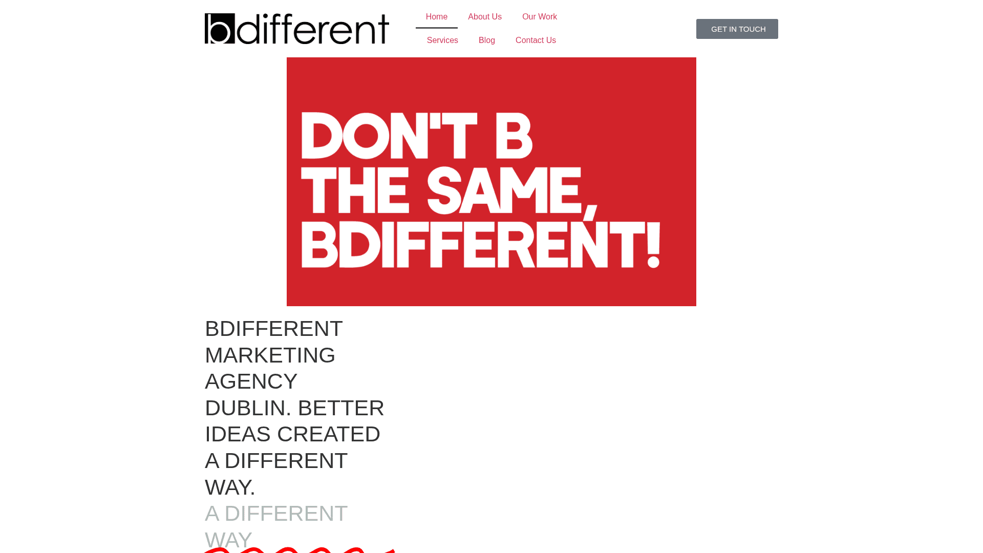 Original website capture showing the recorded changed page layout